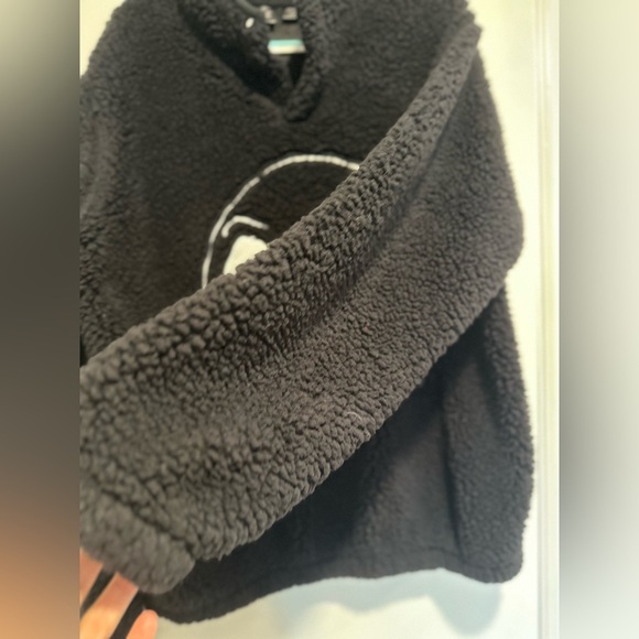 Disney Nightmare Before Christmas Sz: XL Jack Skellington Black Fuzzy Sweater - Picture 9 of 12